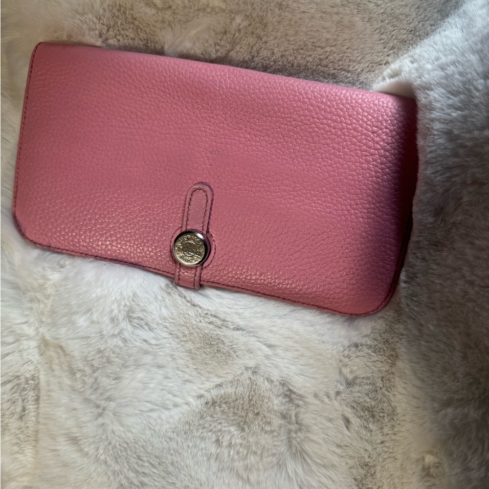HERMES Dogon Togo Leather Long  Wallet